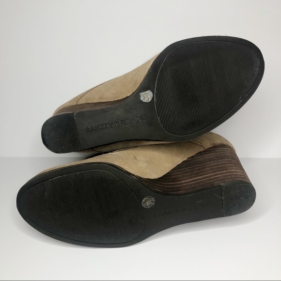 Lucky Brand lace up wedge booties - Picture 7 of 13